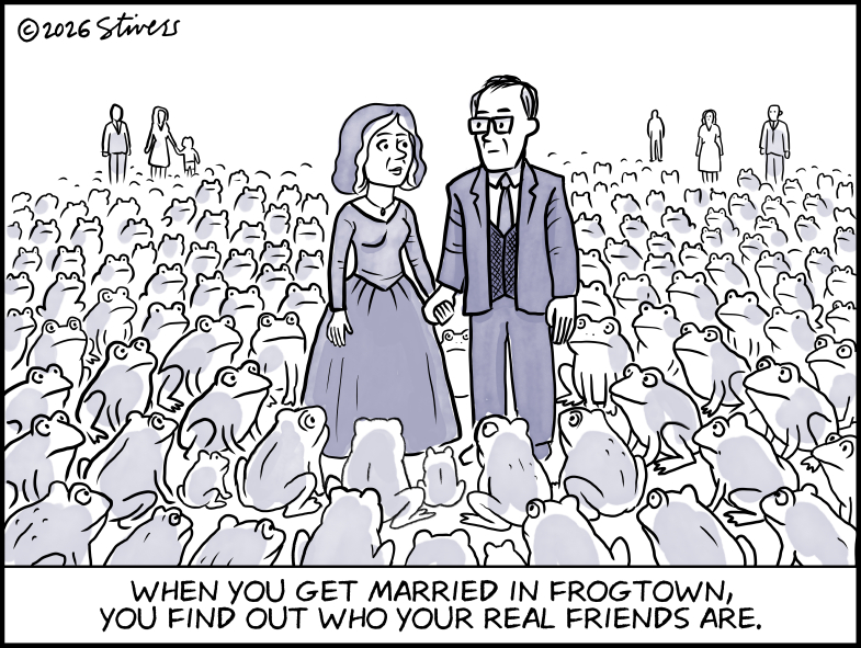 When you get married in Frogtown…
